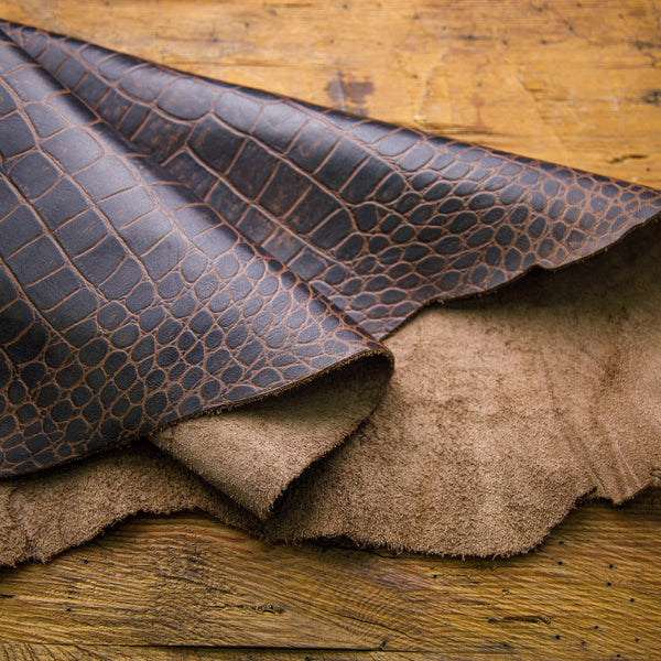 Brown Crocodile leather