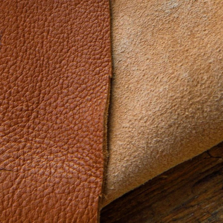 Brown Cowhide Aniline Vegetable Tanned Dyed Leather Hides