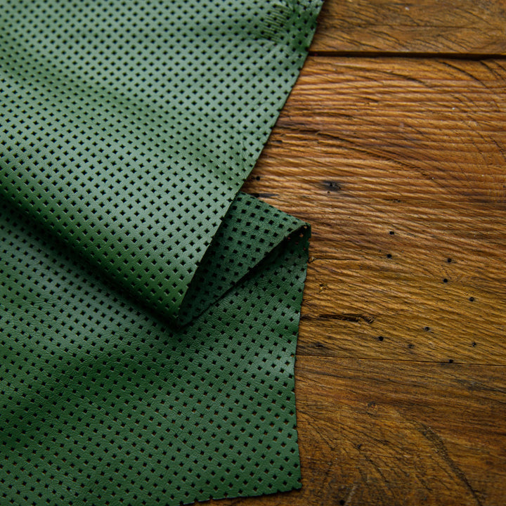 Forest Green perforated skin