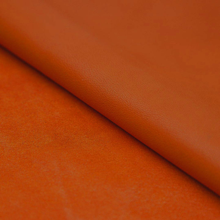 Orange swift leather hide
