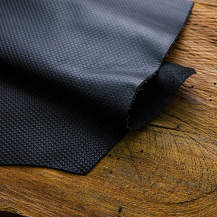 black perforated hide