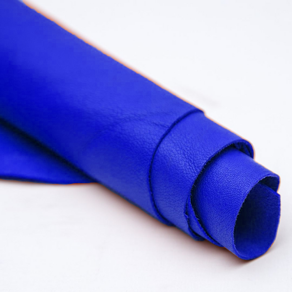 blue leather hides