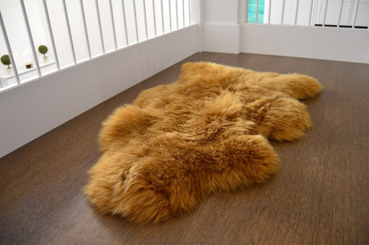 brown sheepskin rugs