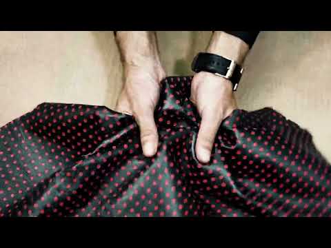 Bold Black & Red Polka Dot Perforated Leather