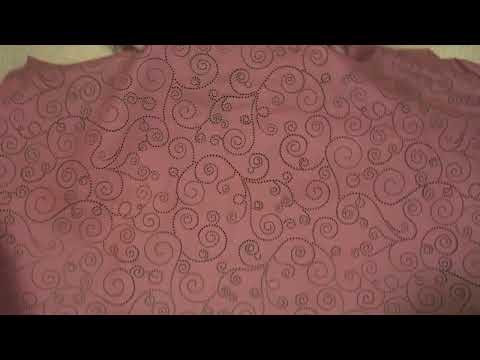 Maroon Flower Pattern Laser Cut Leather Hide