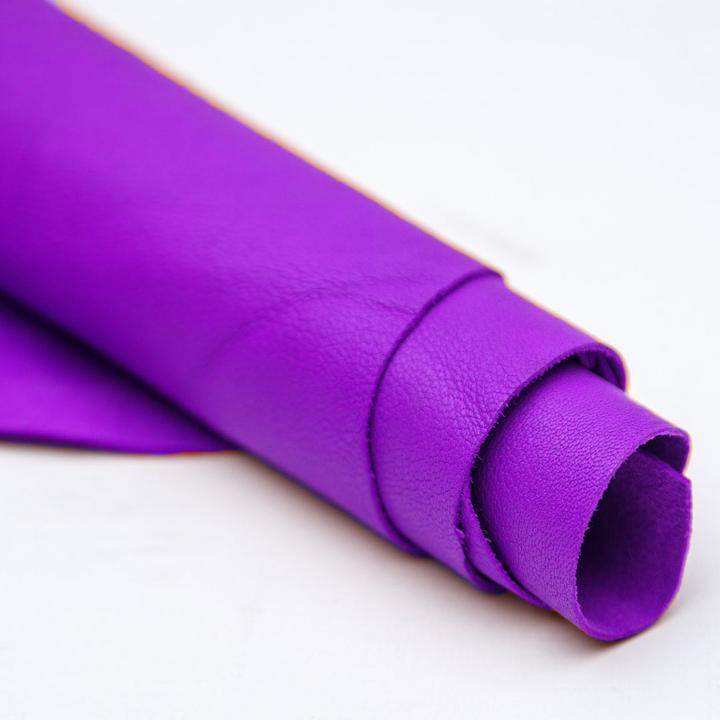 purple leather hides