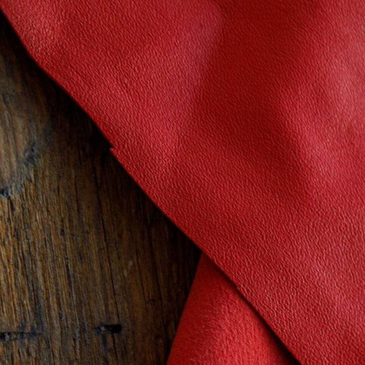 Red Veg Tanned Aniline Sheepskin