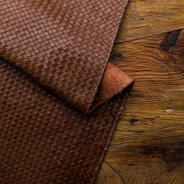 woven hand crafted leather