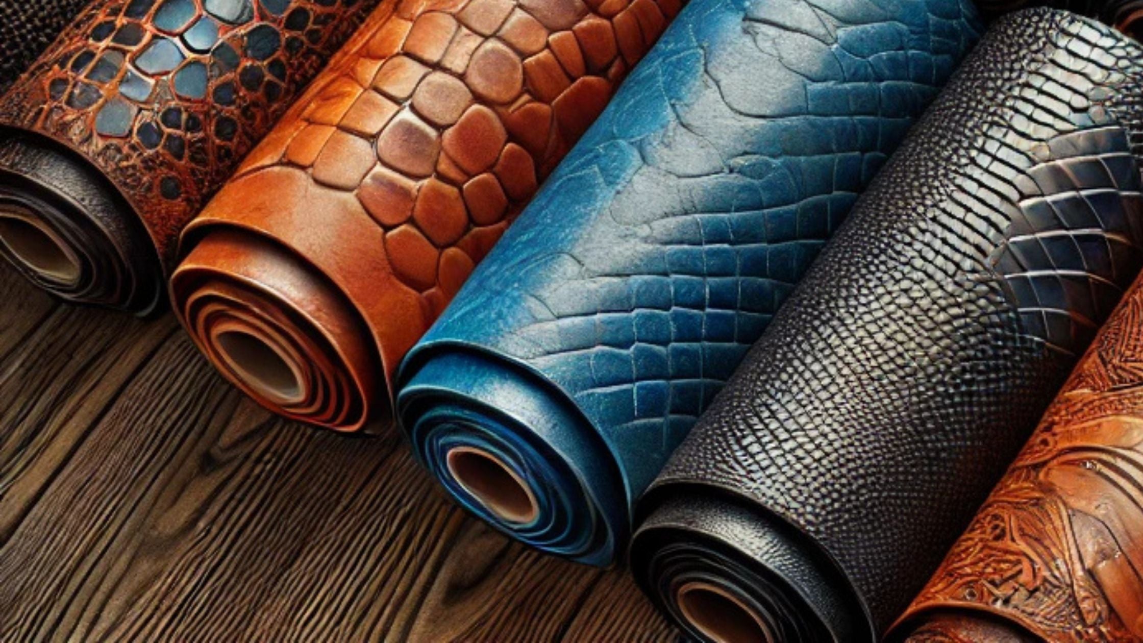 Crocodile, Snake, Lizard & Custom Patterns Embossed Leather Hides - eLeather Hub