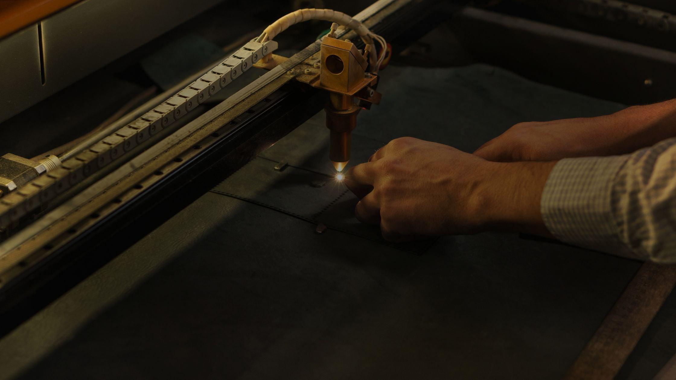 Engraved and laser cut leather hides - Leather Laser Cutting - Leather Hub