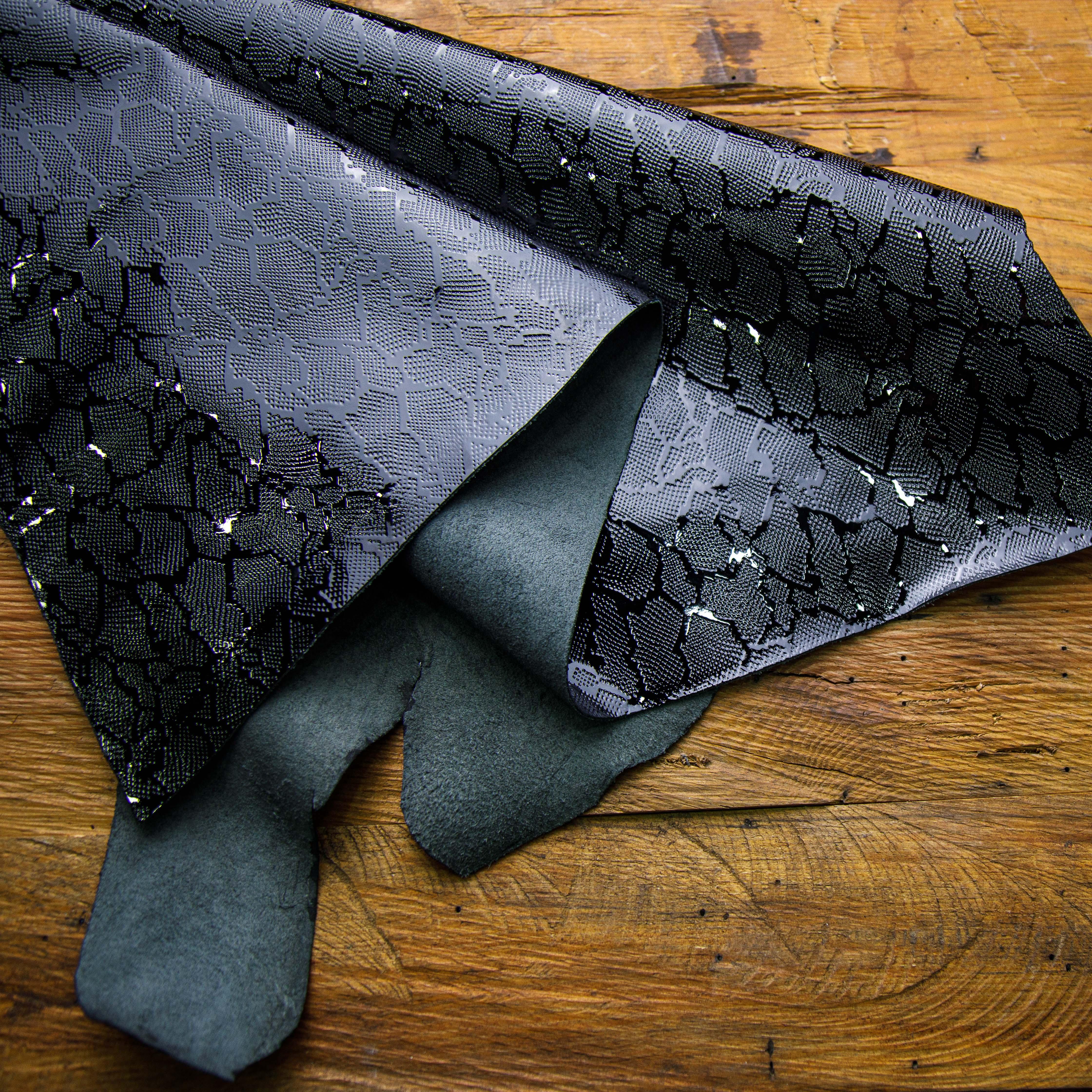 Shimmery embossed leather hide for handbags – USA leather supplier